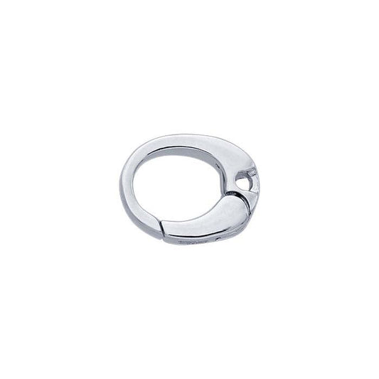 Enhancer per Collana in Oro Bianco 14K Semplice con Anello