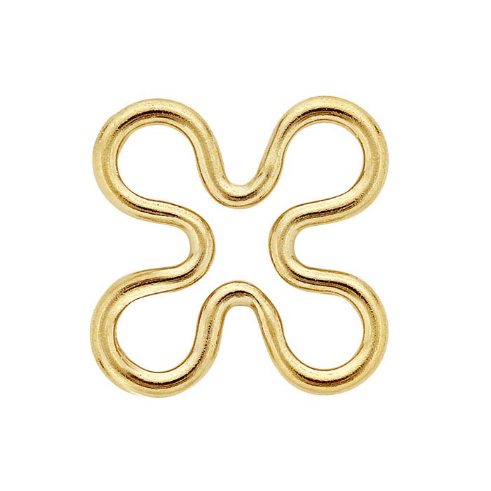 Componente a Fiore Aperto in Oro Giallo 14/20 Gold-Filled