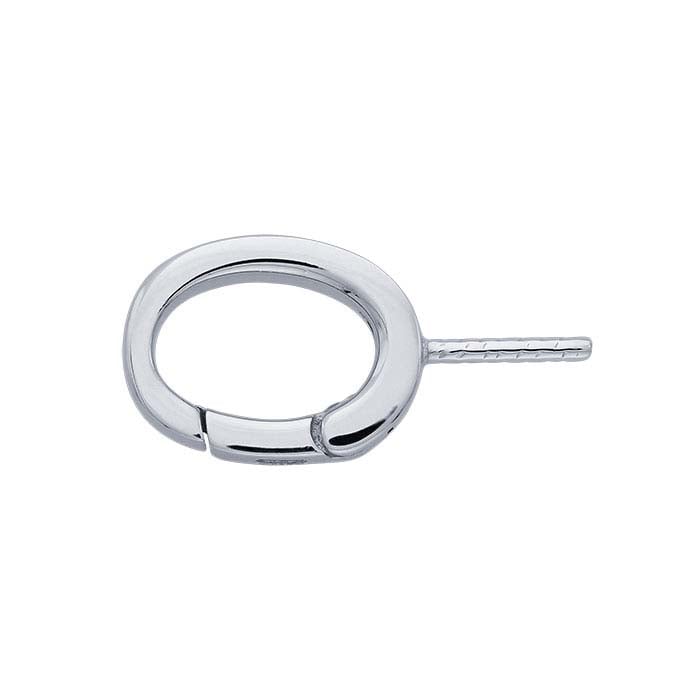 14K Gold Necklace Enhancer with Pearl Peg