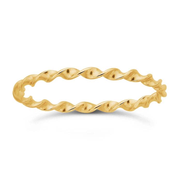 14/20 Yellow Gold-Filled 1.6mm Twist Stackable Ring