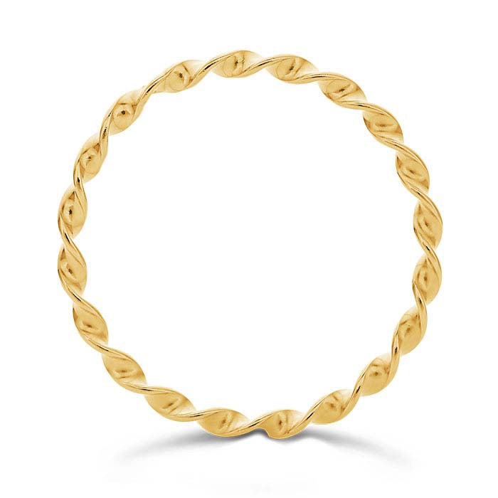 14/20 Yellow Gold-Filled 1.6mm Twist Stackable Ring