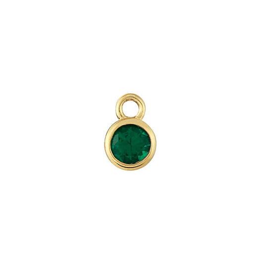 14K Yellow Gold Birthstone-Set Charm