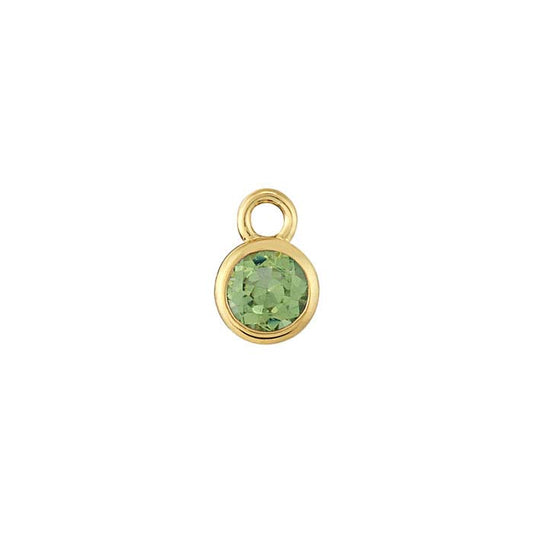 14K Yellow Gold Birthstone-Set Charm