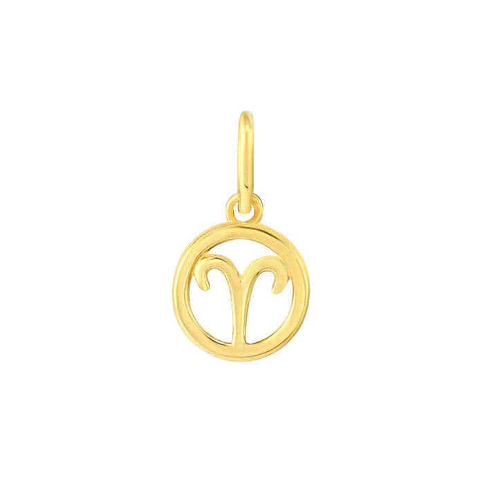 14K Gult Guld Aries Berlock