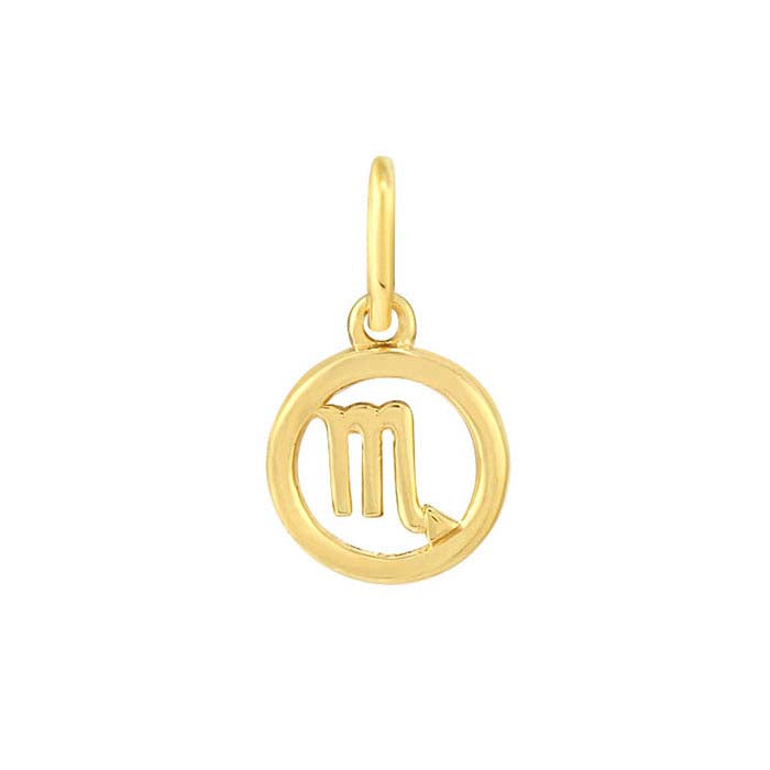 Подвеска Скорпион из желтого золота 14K