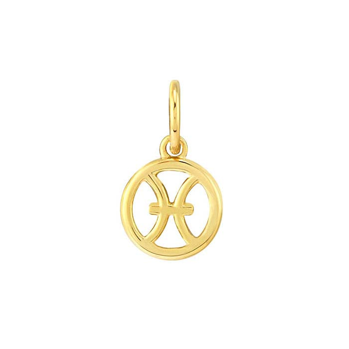 Ciondolo Pesci in Oro Giallo 14K
