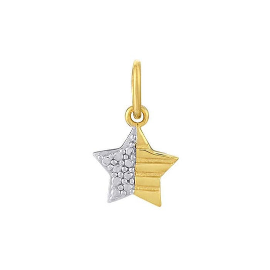 Zawieszka w kształcie gwiazdy z żółtego złota 14K
