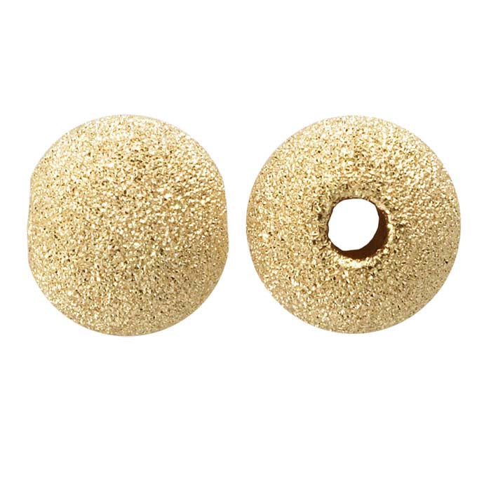 14/20 Yellow Gold-Filled Round Stardust Bead