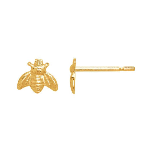 14/20 Yellow Gold-Filled Honey Bee Post Earring