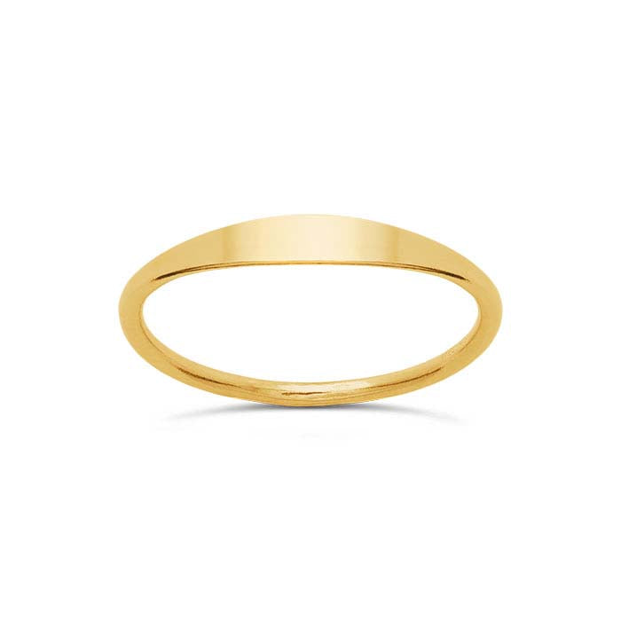 14/20 Yellow Gold-Filled Small Signet Ring