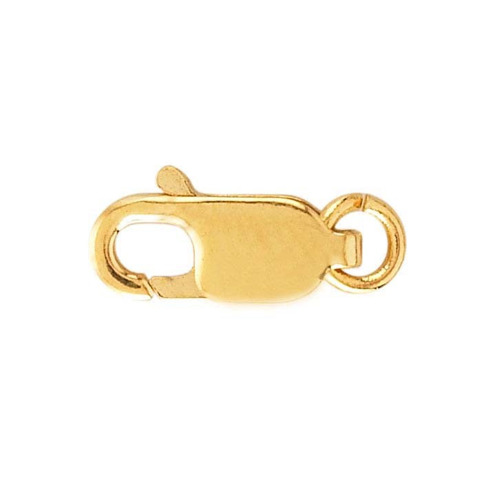 14K Yellow Gold Lobster Clasp with Ring