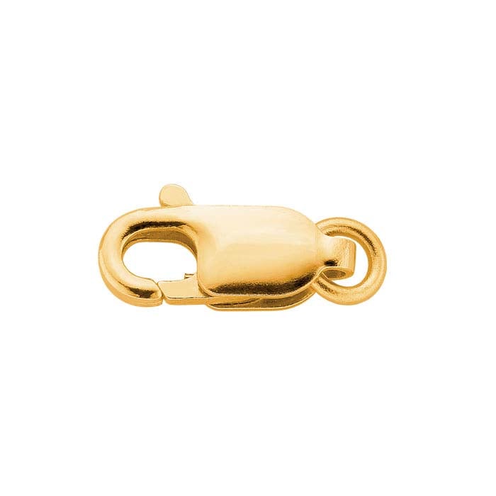 14K Yellow Gold Lobster Clasp with Ring