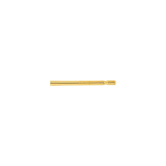 14K Yellow Gold 0.64mm x 9.52mm Friction Ear Post
