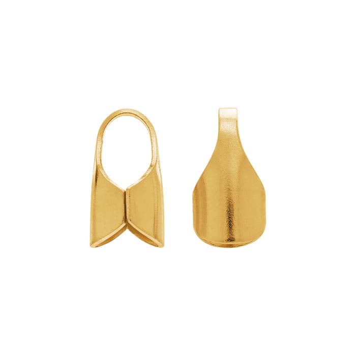 14K Yellow Gold End Cap