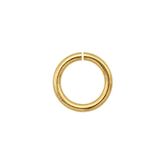 14K Gult Guld 4mm ID Rund Hoppring