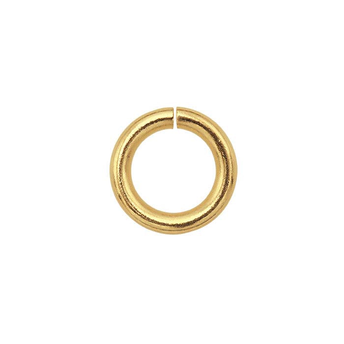 Anello di giunzione tondo da 4mm ID in oro giallo 14K