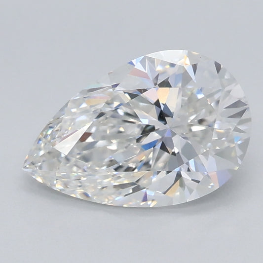 Diamante sintetico 1,06 ct, a pera, D, VS1