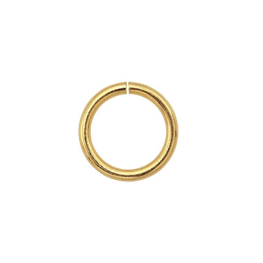 14K Gult Guld 5mm ID Rund Hoppring