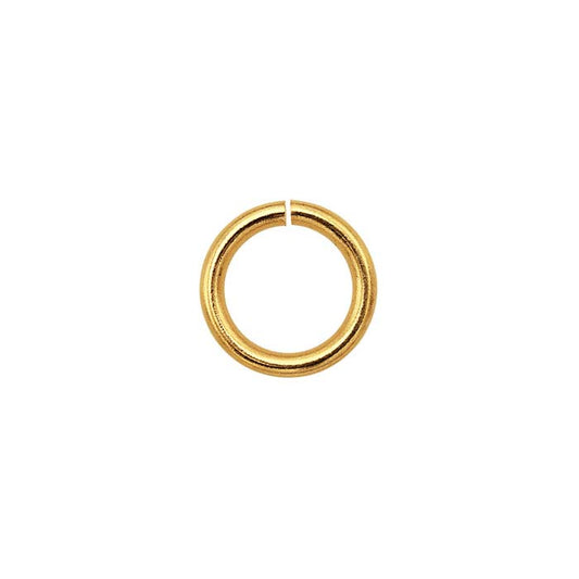 14K Gult Guld 5mm ID Rund Hoppring