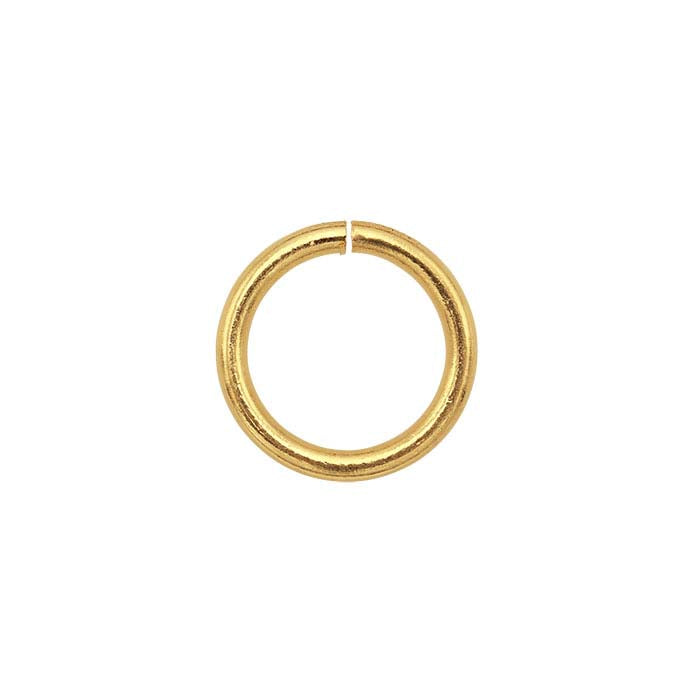 Anello di giunzione tondo da 6 mm in oro giallo 14K ID