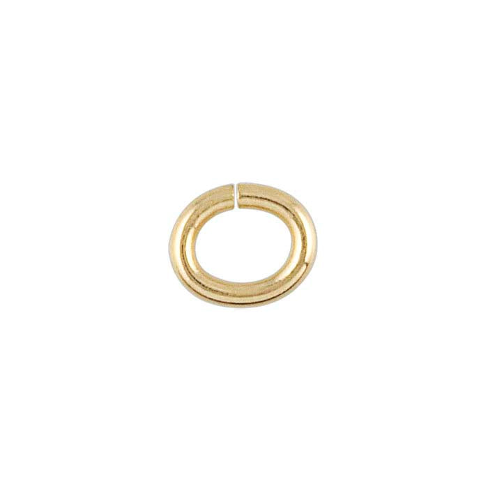 14K Yellow Gold 3 x 2mm ID Oval Jump Ring