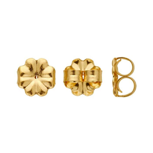 14K Yellow Gold 9mm dia. Medium-Weight Friction Ear Nut