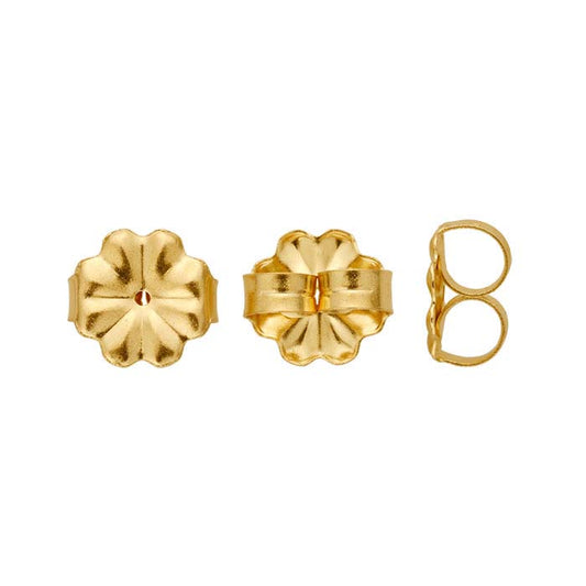 14K Yellow Gold 9mm dia. Medium-Weight Friction Ear Nut