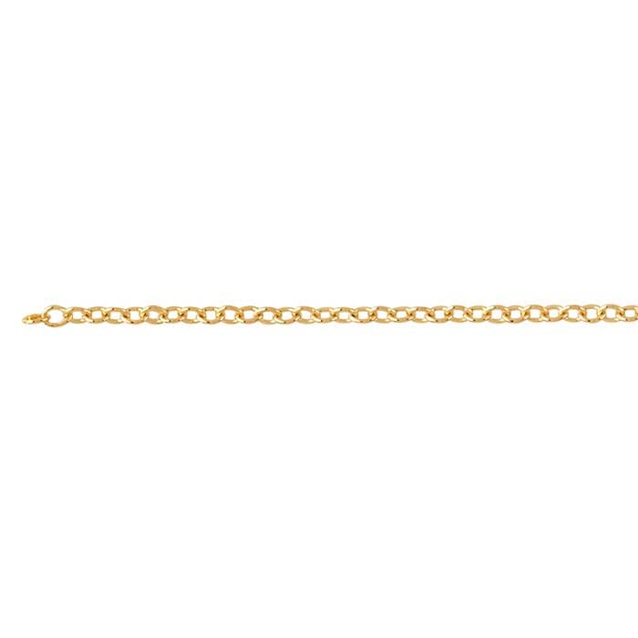 14K Yellow Gold Oval Cable Chain