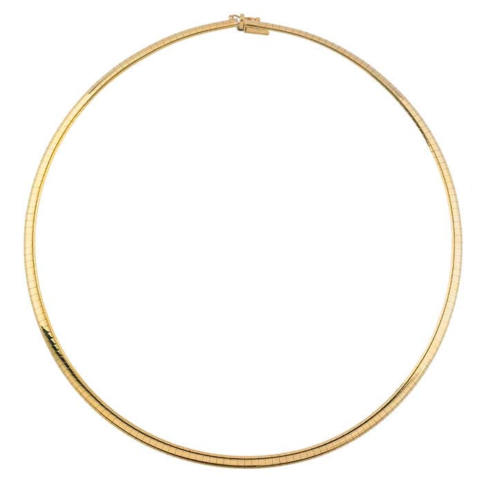 14K Yellow Gold Omega Chain
