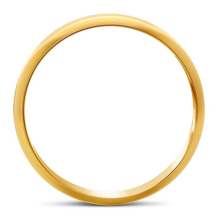 Nordt 14K Yellow Gold Featherweight Half-Round Wedding Band