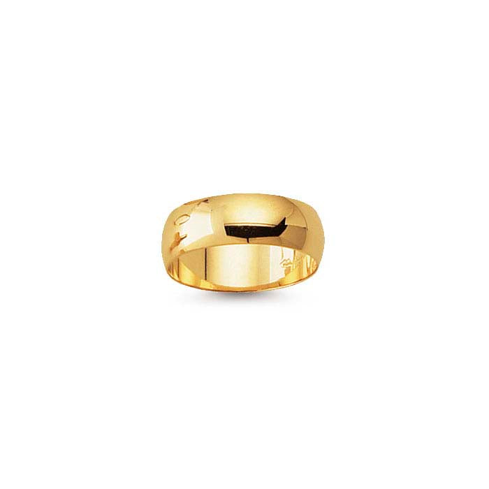 Nordt 14K Yellow Gold Featherweight Half-Round Wedding Band
