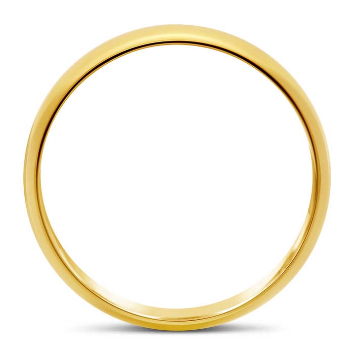 Nordt 14K Yellow Gold Featherweight Half-Round Wedding Band