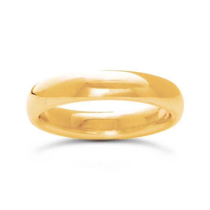 Nordt 14K Yellow Gold Comfort Fit Heavyweight Half-Round Wedding Band