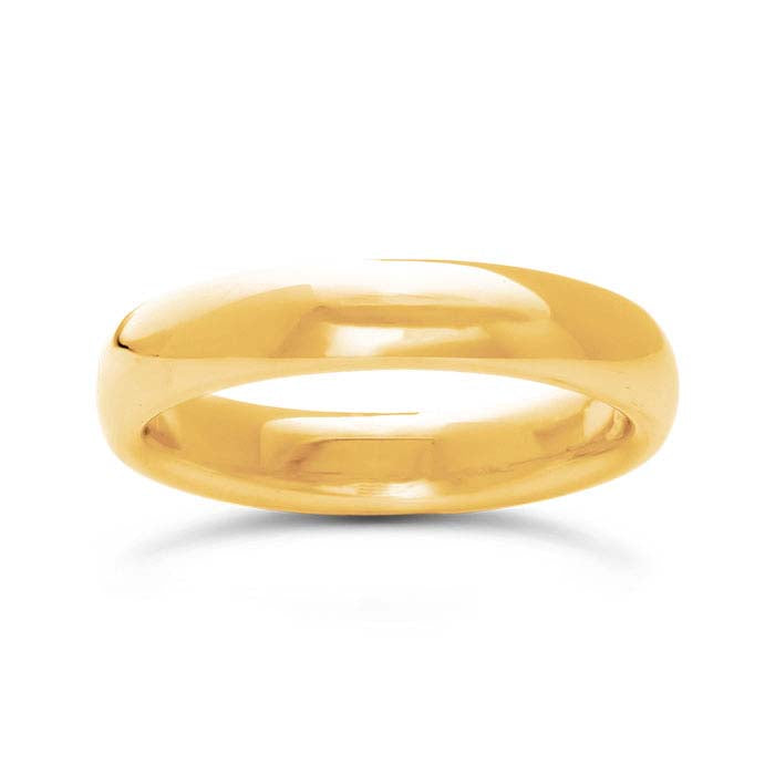 Nordt 14K Yellow Gold Comfort Fit Heavyweight Half-Round Wedding Band