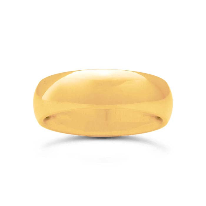 Nordt 14K Yellow Gold Comfort Fit Heavyweight Half-Round Wedding Band