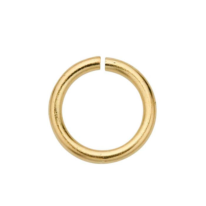 10K gult guld 4,5 mm ID rund hoppring