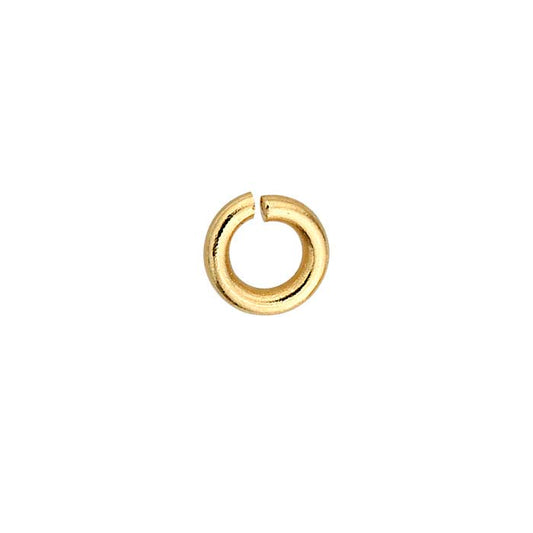 18K Gult Guld 2mm ID Rund Hoppring