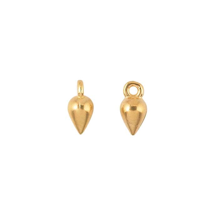 Componente a pera in oro giallo 14K