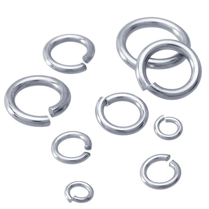 14K Vitt Guld 1,6 mm Rund Hoppring