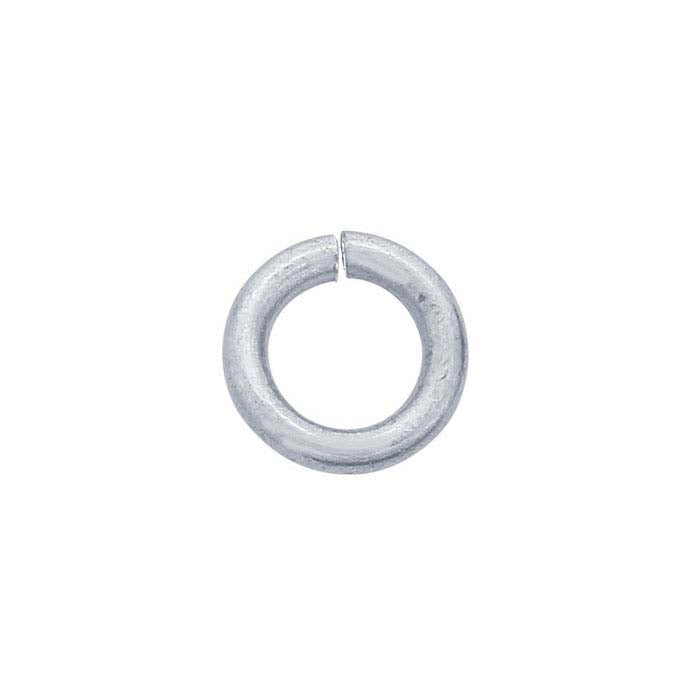 14K Vitt Guld 1,6 mm Rund Hoppring