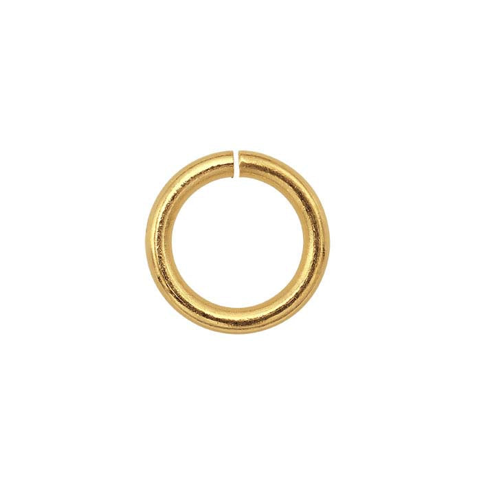 Anello di giunzione tondo in oro giallo 14K, diametro interno 4,5 mm
