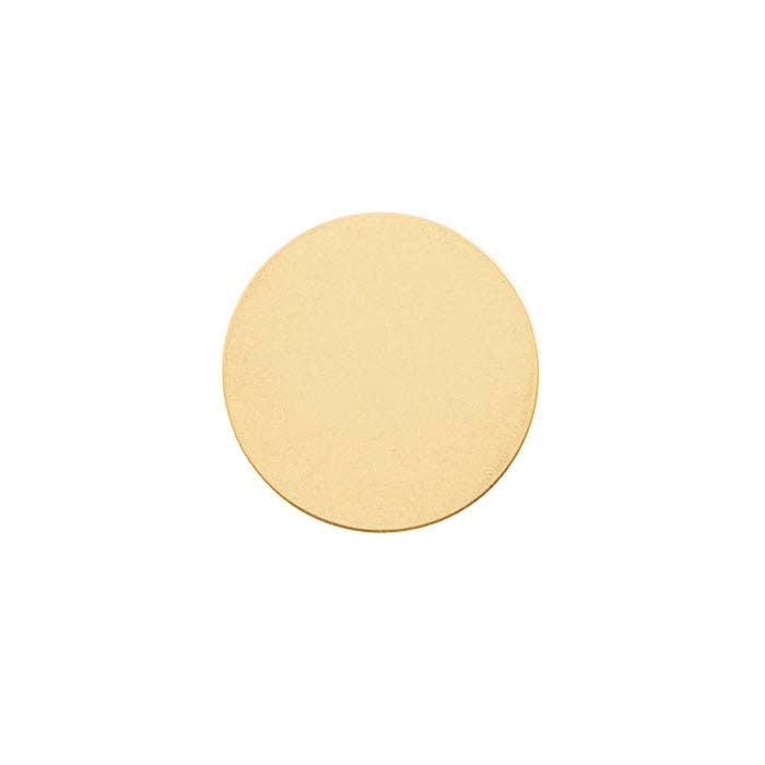 14K Yellow Gold Discs, 26 Ga., Soft