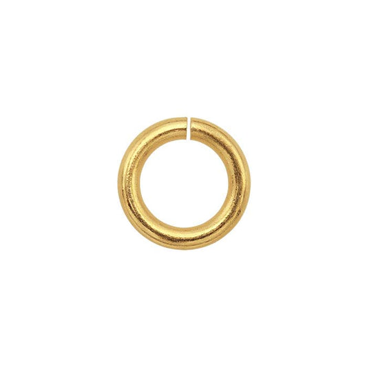 14K Gult Guld 5mm ID Rund Hoppring