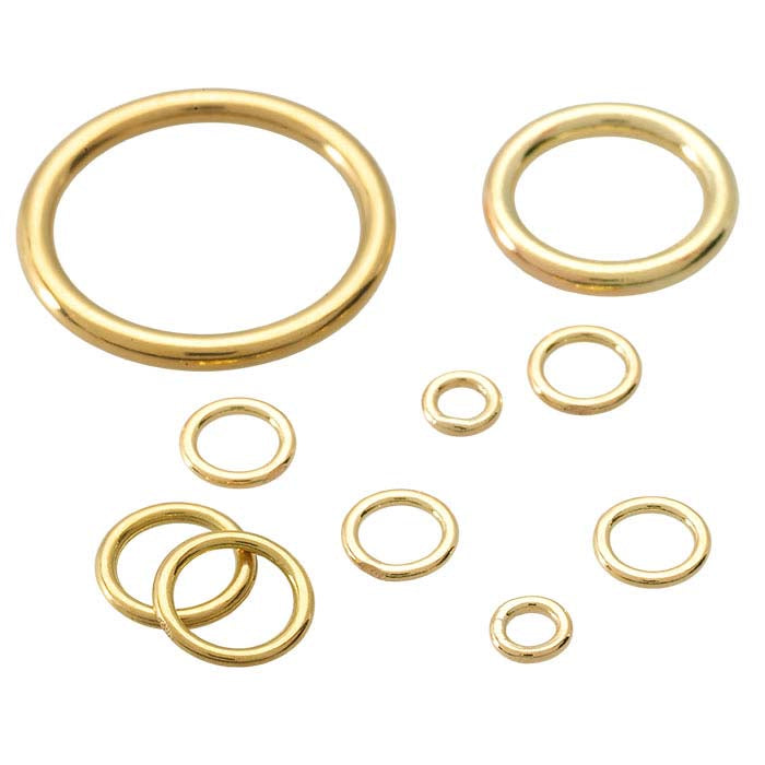 Anello Chiuso Rotondo 2,5mm in Oro Giallo 14K