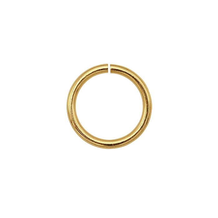 Anello di giunzione tondo da 6 mm in oro giallo 14K ID