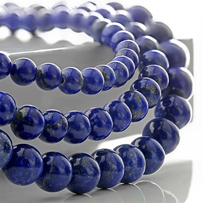 Lapis Lazuli 8mm Round Bead Strand