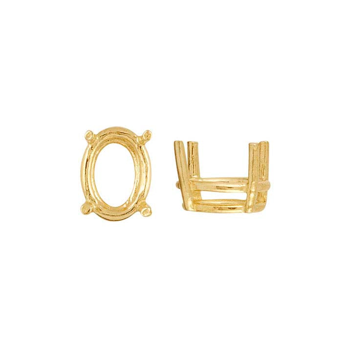 Oval Basket 4-Prong Setting