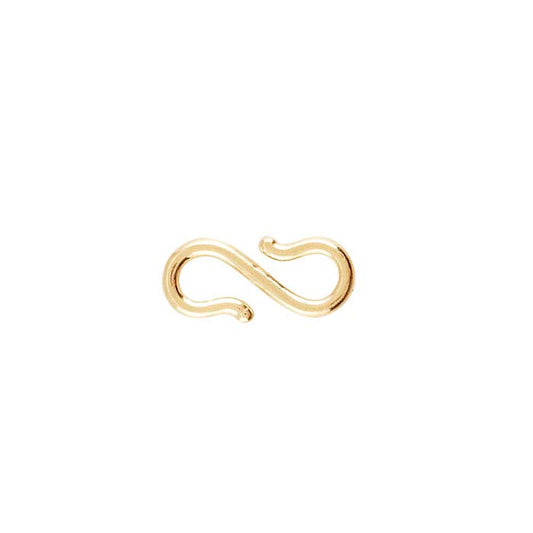 Chiusura a S in Oro Giallo 14K da 7,5 mm
