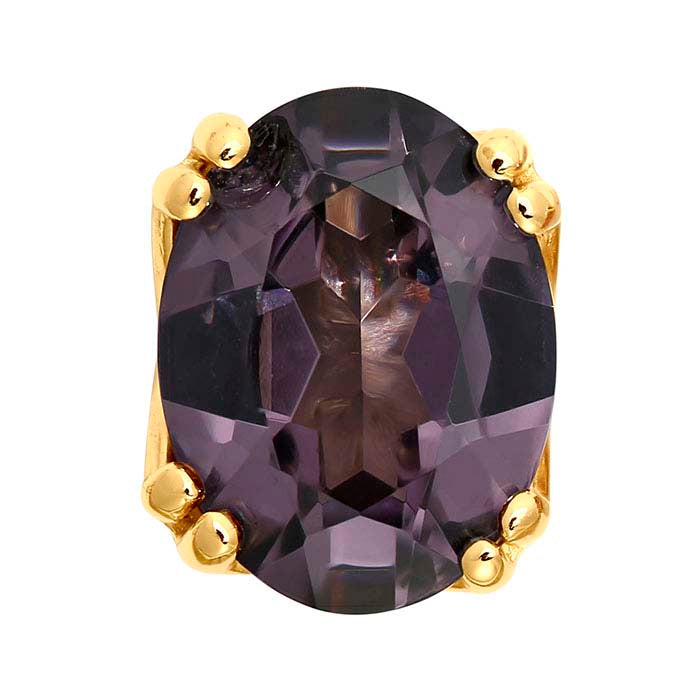 14K Yellow Gold Oval Pre-Notched Double-Prong 4-Prong Setting