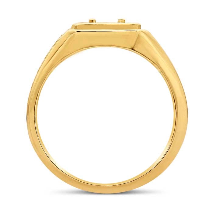 14K Yellow Gold Woven 5mm Round Ring Mounting